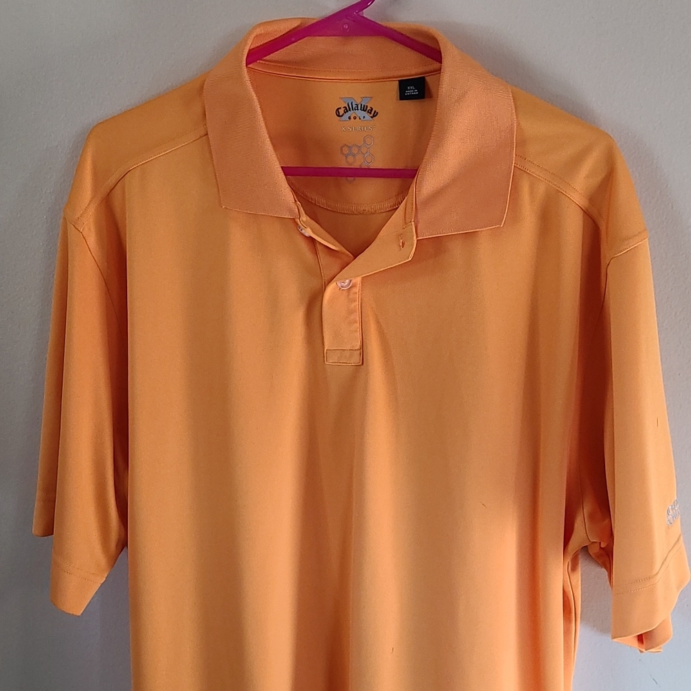 Callaway X Series Golf Shirt Orange XXL